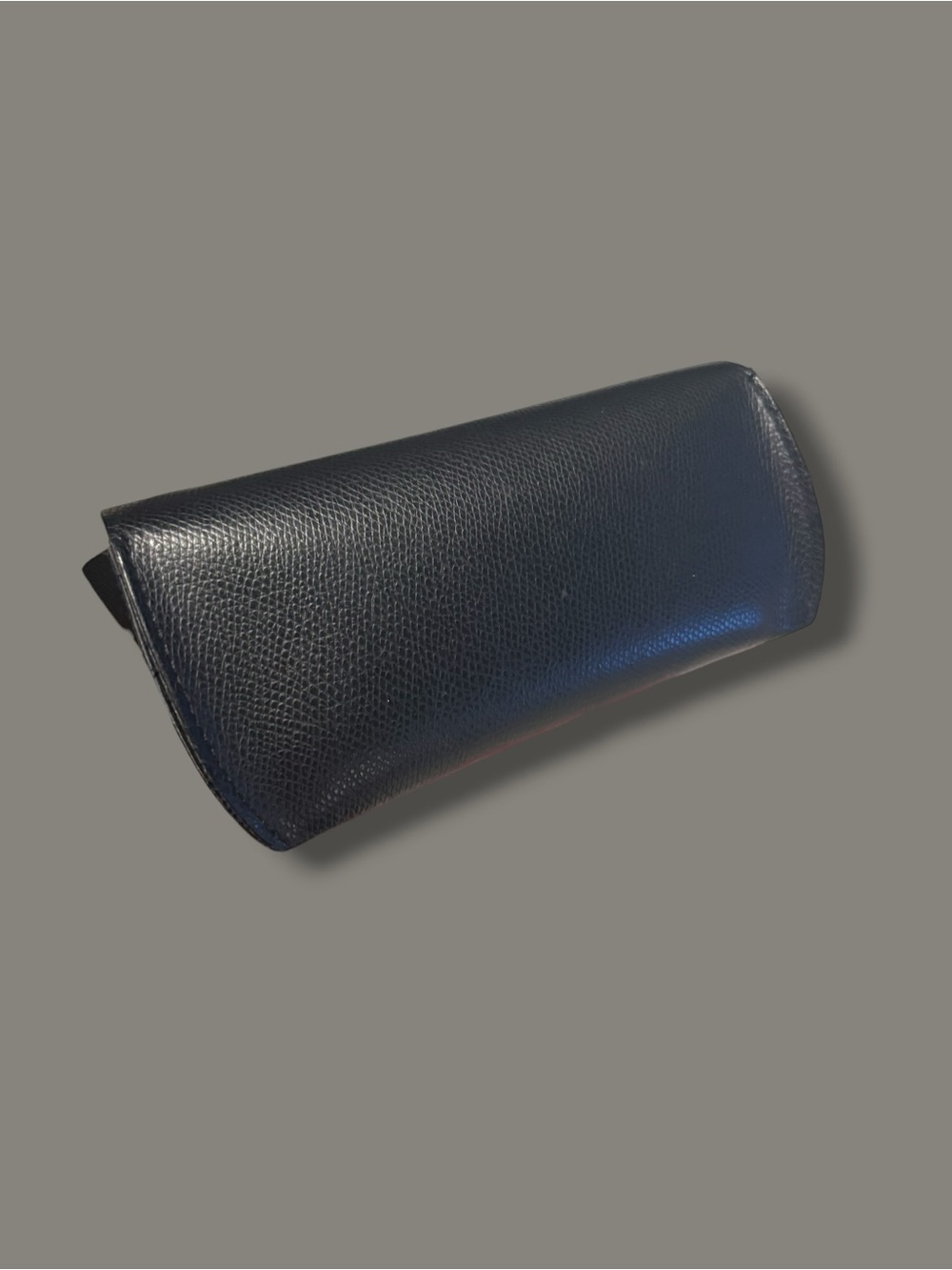 Celine Black Textured Leather Sunglasses Case with Logo - Picture 4 of 6